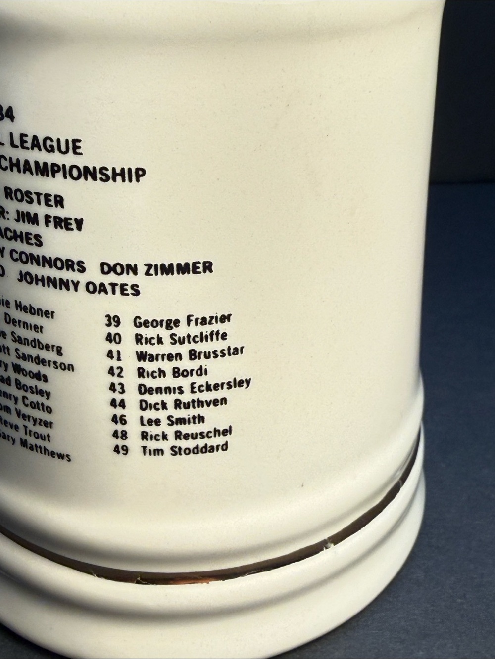 Vintage Chicago Cubs 1984 National League East Division Champions Ceramic Mug - Picture 10 of 12